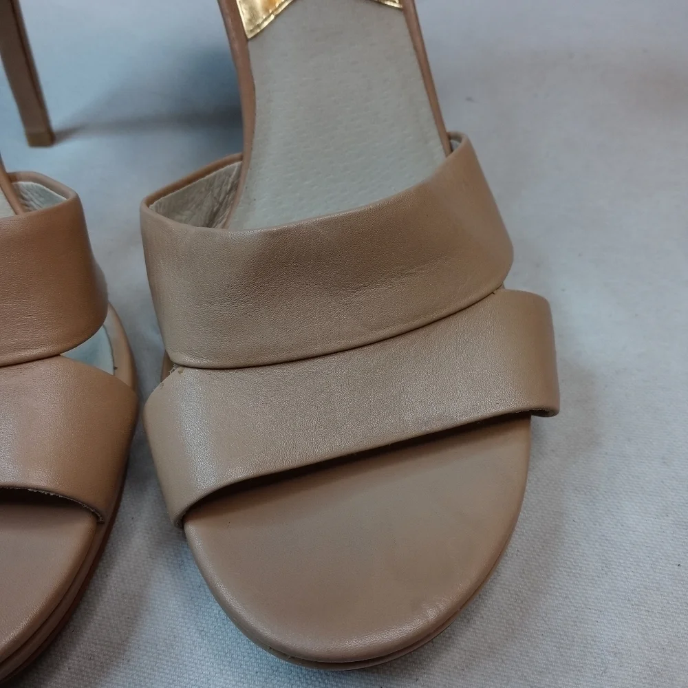 Michael Kors MK Back Zip Nude beige Stiletto 4.5